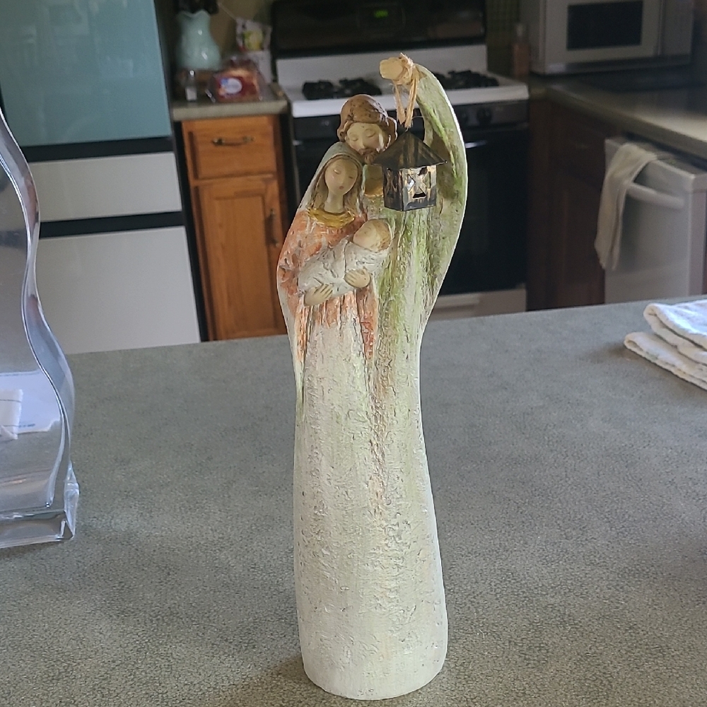 Elegant Cream Nativity Figurine